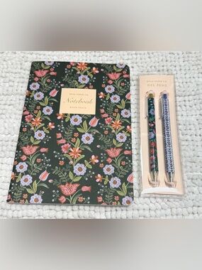 Rifle Paper Co Floral Soft Cover Journal & Gel Pen Set Stationery Bundle New
